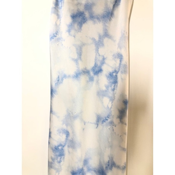 The Fifth Label Sound Dress Sleeveless Cowl Neck Slip Midi Blue Tie Dye Size 6 - Picture 5 of 9